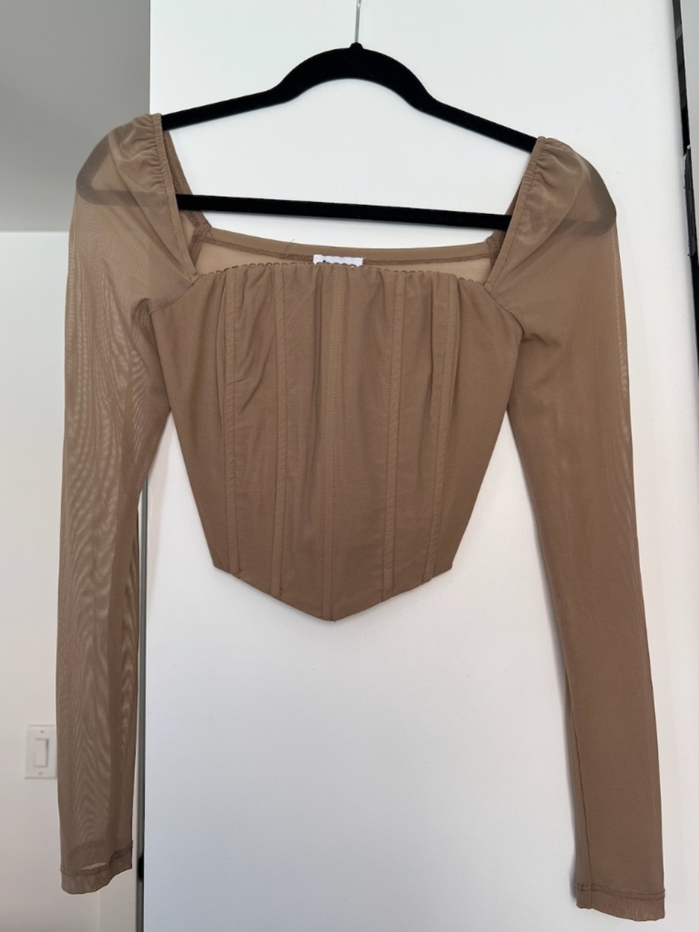 Princess Polly Long Sleeve Corset Top